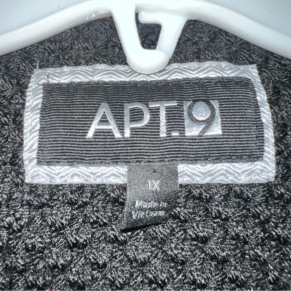 Apt. 9 Womens Boucle' Double Breasted Military Jacket Black Plus Size 1X - Picture 5 of 16